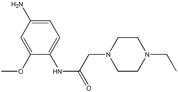 N-(4-amino-2-methoxyphenyl)-2-(4-ethylpiperazin-1-yl)acetamide Structure