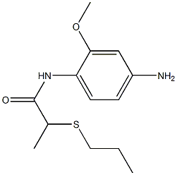 N-(4-amino-2-methoxyphenyl)-2-(propylsulfanyl)propanamide Struktur