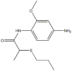 N-(4-amino-2-methoxyphenyl)-2-(propylsulfanyl)propanamide