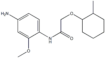 N-(4-amino-2-methoxyphenyl)-2-[(2-methylcyclohexyl)oxy]acetamide Structure