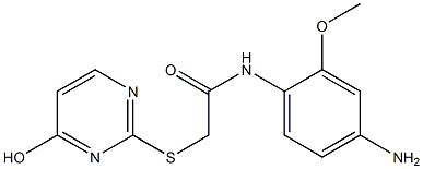 N-(4-amino-2-methoxyphenyl)-2-[(4-hydroxypyrimidin-2-yl)sulfanyl]acetamide