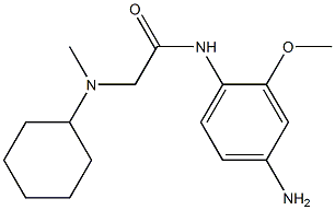 N-(4-amino-2-methoxyphenyl)-2-[cyclohexyl(methyl)amino]acetamide 化学構造式