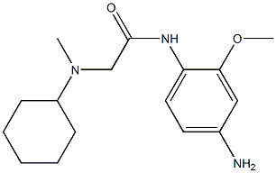 N-(4-amino-2-methoxyphenyl)-2-[cyclohexyl(methyl)amino]acetamide Structure