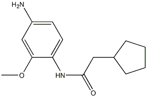 N-(4-amino-2-methoxyphenyl)-2-cyclopentylacetamide 结构式