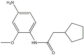 N-(4-amino-2-methoxyphenyl)-2-cyclopentylacetamide Struktur