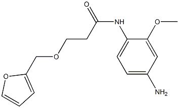 N-(4-amino-2-methoxyphenyl)-3-(2-furylmethoxy)propanamide 结构式