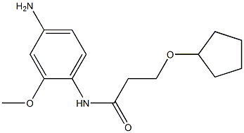 N-(4-amino-2-methoxyphenyl)-3-(cyclopentyloxy)propanamide