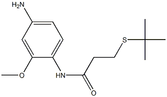 N-(4-amino-2-methoxyphenyl)-3-(tert-butylsulfanyl)propanamide Structure