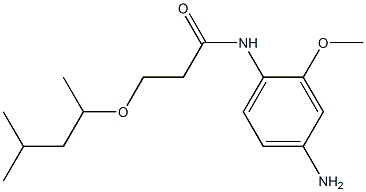 N-(4-amino-2-methoxyphenyl)-3-[(4-methylpentan-2-yl)oxy]propanamide Structure