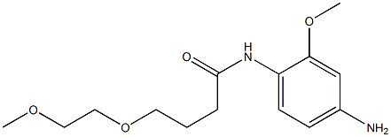 N-(4-amino-2-methoxyphenyl)-4-(2-methoxyethoxy)butanamide 结构式