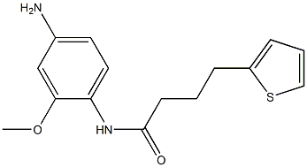 N-(4-amino-2-methoxyphenyl)-4-(thiophen-2-yl)butanamide,,结构式