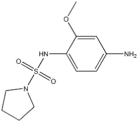 N-(4-amino-2-methoxyphenyl)pyrrolidine-1-sulfonamide Struktur
