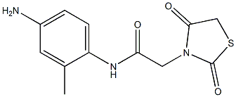 N-(4-amino-2-methylphenyl)-2-(2,4-dioxo-1,3-thiazolidin-3-yl)acetamide