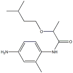 N-(4-amino-2-methylphenyl)-2-(3-methylbutoxy)propanamide Struktur