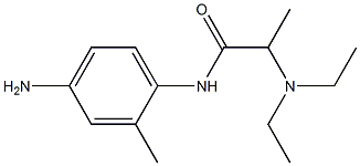 N-(4-amino-2-methylphenyl)-2-(diethylamino)propanamide 结构式