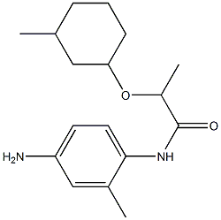 N-(4-amino-2-methylphenyl)-2-[(3-methylcyclohexyl)oxy]propanamide Structure
