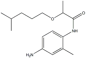 N-(4-amino-2-methylphenyl)-2-[(4-methylpentyl)oxy]propanamide Struktur