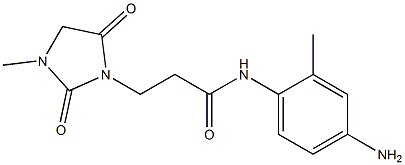 N-(4-amino-2-methylphenyl)-3-(3-methyl-2,5-dioxoimidazolidin-1-yl)propanamide 化学構造式