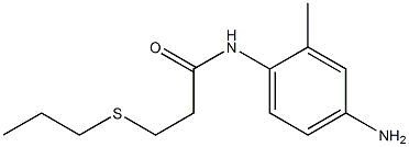 N-(4-amino-2-methylphenyl)-3-(propylsulfanyl)propanamide