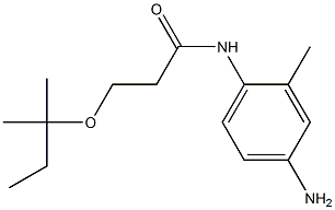 N-(4-amino-2-methylphenyl)-3-[(2-methylbutan-2-yl)oxy]propanamide Structure