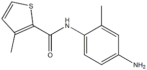 N-(4-amino-2-methylphenyl)-3-methylthiophene-2-carboxamide 化学構造式