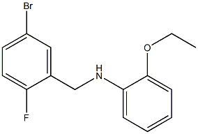 N-[(5-bromo-2-fluorophenyl)methyl]-2-ethoxyaniline,,结构式