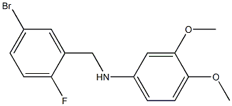 N-[(5-bromo-2-fluorophenyl)methyl]-3,4-dimethoxyaniline Structure