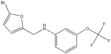 N-[(5-bromofuran-2-yl)methyl]-3-(trifluoromethoxy)aniline Structure