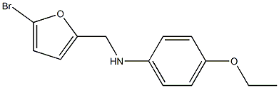 N-[(5-bromofuran-2-yl)methyl]-4-ethoxyaniline 结构式