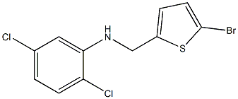 N-[(5-bromothiophen-2-yl)methyl]-2,5-dichloroaniline 化学構造式
