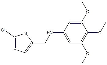 N-[(5-chlorothiophen-2-yl)methyl]-3,4,5-trimethoxyaniline Structure