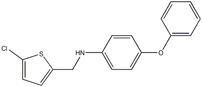 N-[(5-chlorothiophen-2-yl)methyl]-4-phenoxyaniline,,结构式