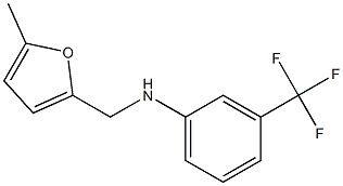 N-[(5-methylfuran-2-yl)methyl]-3-(trifluoromethyl)aniline Struktur