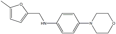 N-[(5-methylfuran-2-yl)methyl]-4-(morpholin-4-yl)aniline,,结构式