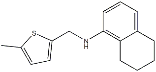 N-[(5-methylthiophen-2-yl)methyl]-5,6,7,8-tetrahydronaphthalen-1-amine 化学構造式