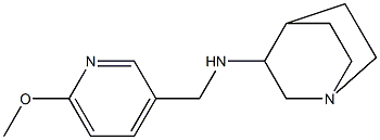 N-[(6-methoxypyridin-3-yl)methyl]-1-azabicyclo[2.2.2]octan-3-amine,,结构式