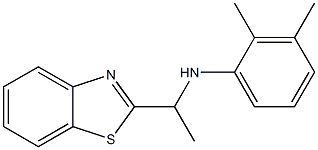 N-[1-(1,3-benzothiazol-2-yl)ethyl]-2,3-dimethylaniline 化学構造式