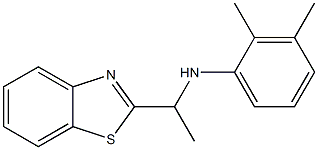 N-[1-(1,3-benzothiazol-2-yl)ethyl]-2,3-dimethylaniline,,结构式