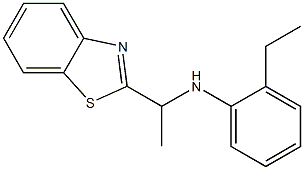 N-[1-(1,3-benzothiazol-2-yl)ethyl]-2-ethylaniline Struktur