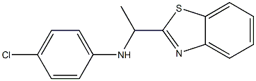 N-[1-(1,3-benzothiazol-2-yl)ethyl]-4-chloroaniline 化学構造式
