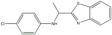 N-[1-(1,3-benzothiazol-2-yl)ethyl]-4-chloroaniline Structure