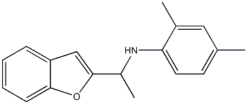 N-[1-(1-benzofuran-2-yl)ethyl]-2,4-dimethylaniline Struktur