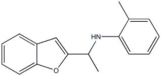 N-[1-(1-benzofuran-2-yl)ethyl]-2-methylaniline,,结构式
