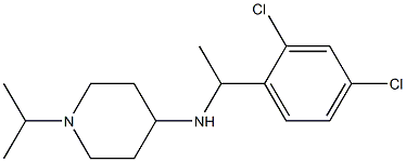 N-[1-(2,4-dichlorophenyl)ethyl]-1-(propan-2-yl)piperidin-4-amine Struktur