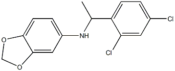 N-[1-(2,4-dichlorophenyl)ethyl]-2H-1,3-benzodioxol-5-amine Struktur