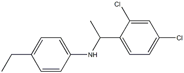 N-[1-(2,4-dichlorophenyl)ethyl]-4-ethylaniline Struktur