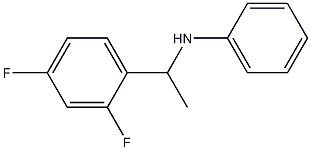 N-[1-(2,4-difluorophenyl)ethyl]aniline Structure