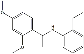 N-[1-(2,4-dimethoxyphenyl)ethyl]-2-ethylaniline 化学構造式