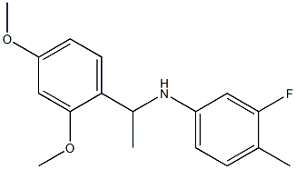 N-[1-(2,4-dimethoxyphenyl)ethyl]-3-fluoro-4-methylaniline Structure