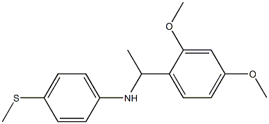 N-[1-(2,4-dimethoxyphenyl)ethyl]-4-(methylsulfanyl)aniline Structure